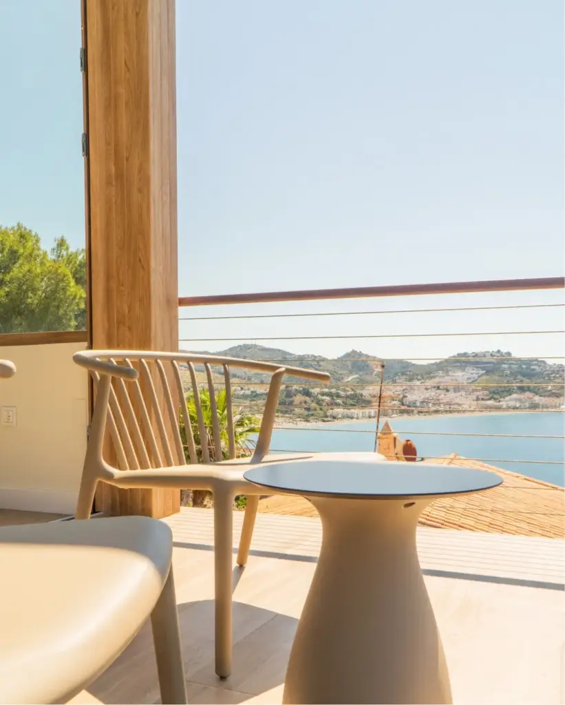 Terraza con vistas al mar